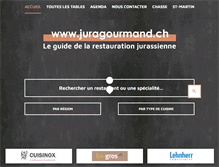 Tablet Screenshot of juragourmand.ch